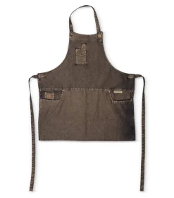 Discount Indigo jeans BBQ of keukenschort 5 zakken Keuken- & Tafellinnen