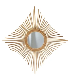Isidore - Spiegel van natuurlijk rotan 80 cm Spiegels
