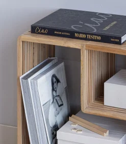 Hot Jasmijn Sidetable Recycled Teak - Naturel - 55x55x30 Tafels