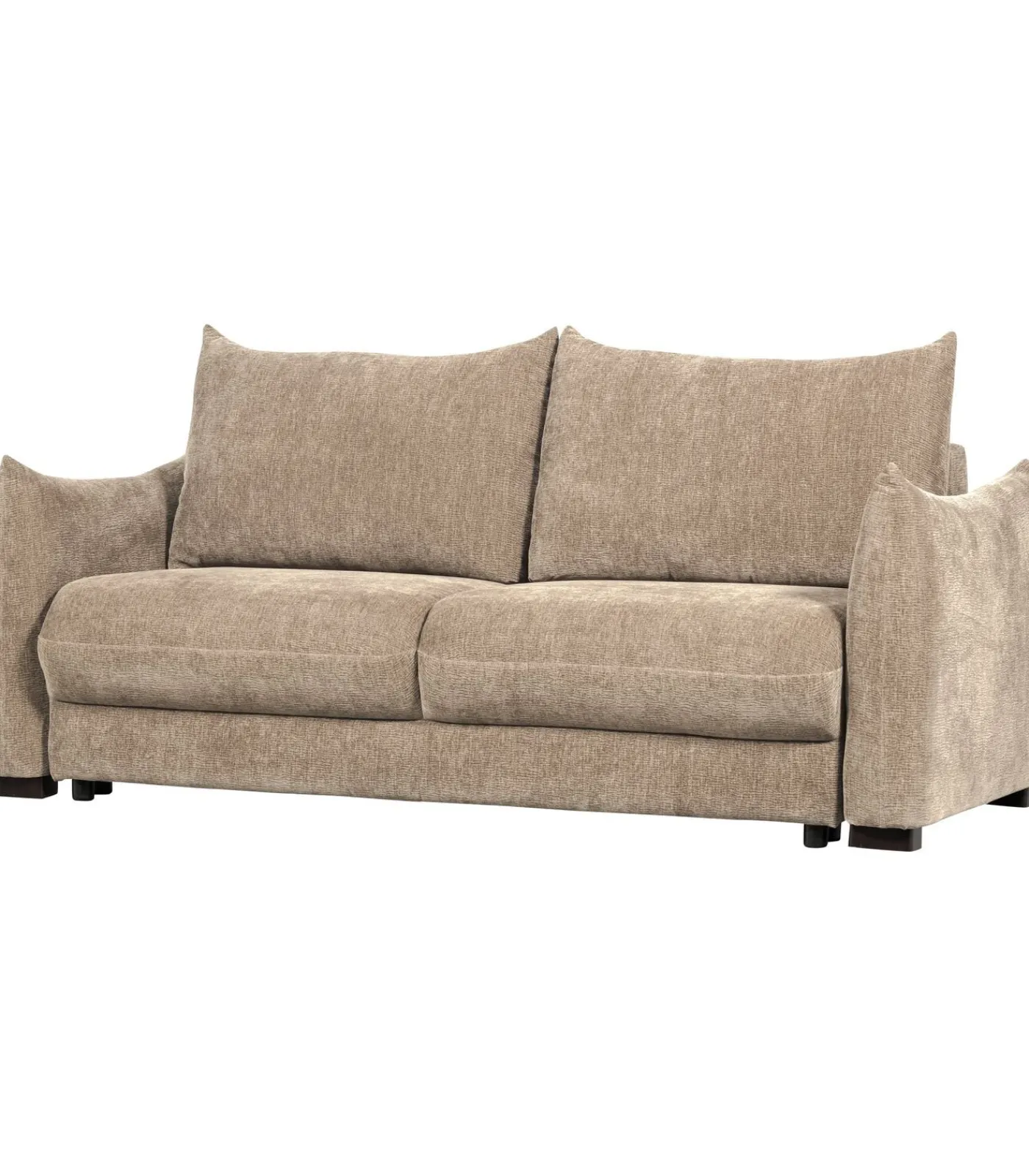 Best Jonne 3-Zits Slaapbank - Chennile - Naturel - 92x233x105 Zetels