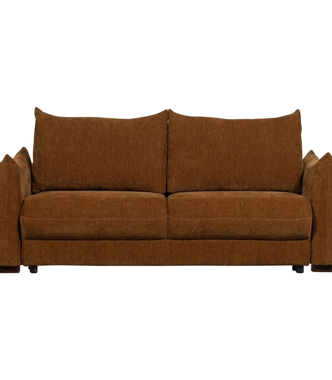 Hot Jonne 3-Zits Slaapbank - Chennile - Bruin - 92x233x105 Zetels