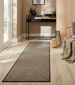 Outlet Jute vloerkleed GEMMA voor gang Tapijten