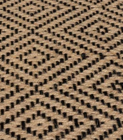 Outlet Jute vloerkleed GEMMA voor gang Tapijten