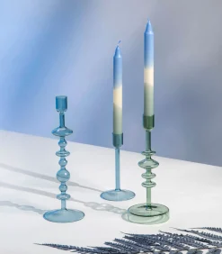 Outlet Kaars dip dye ice, sage, 2 stuks Like Home Kaarsen & Kaarshouders