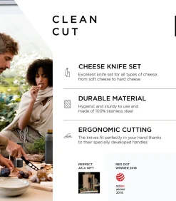 Online Kaasmessenset roestvrij staal 'Nedskæring' Keukenmessen