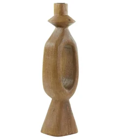 New Kandelaar Django - Donkerbruin - 14x14x50cm Kaarsen & Kaarshouders