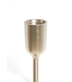 Best Kandelaar Velez - Mat Zilver - Ø13x104cm Kaarsen & Kaarshouders