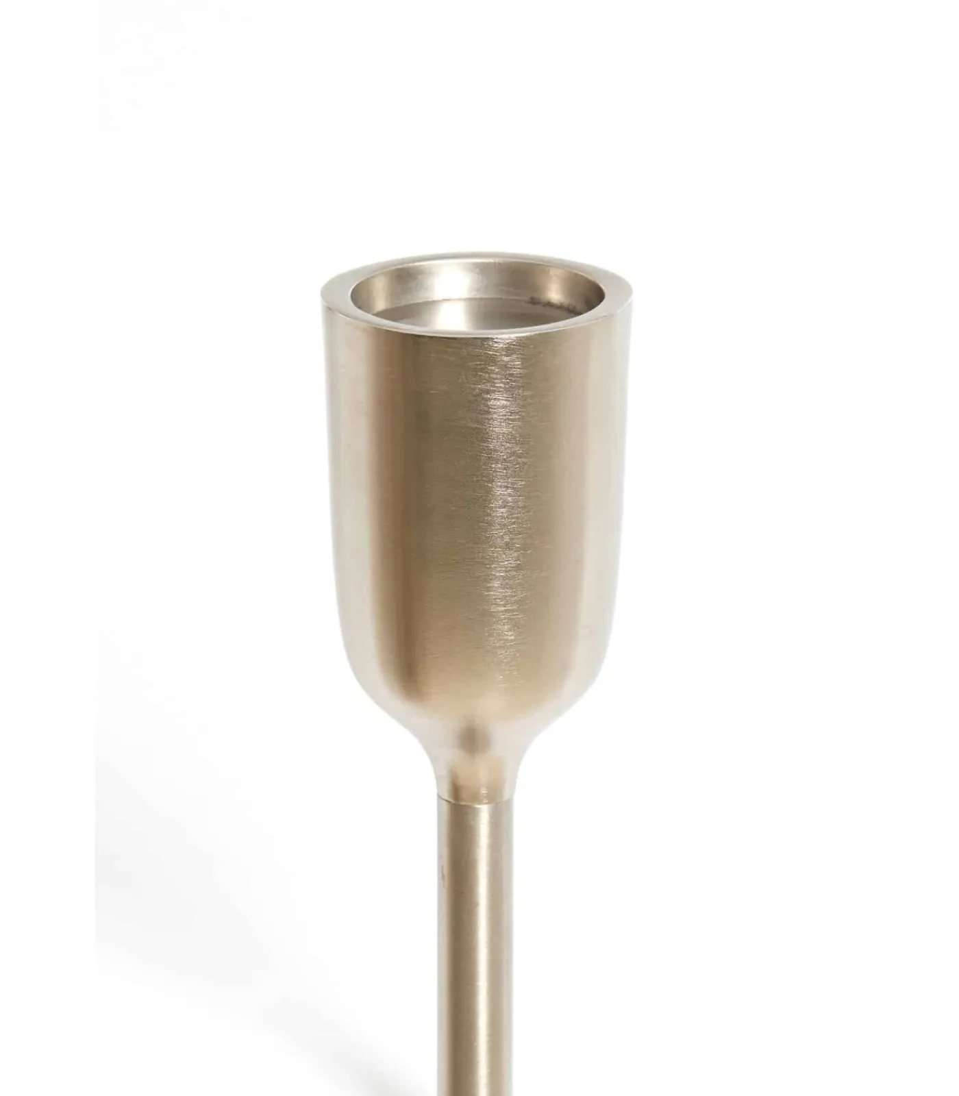 Best Kandelaar Velez - Mat Zilver - Ø13x104cm Kaarsen & Kaarshouders