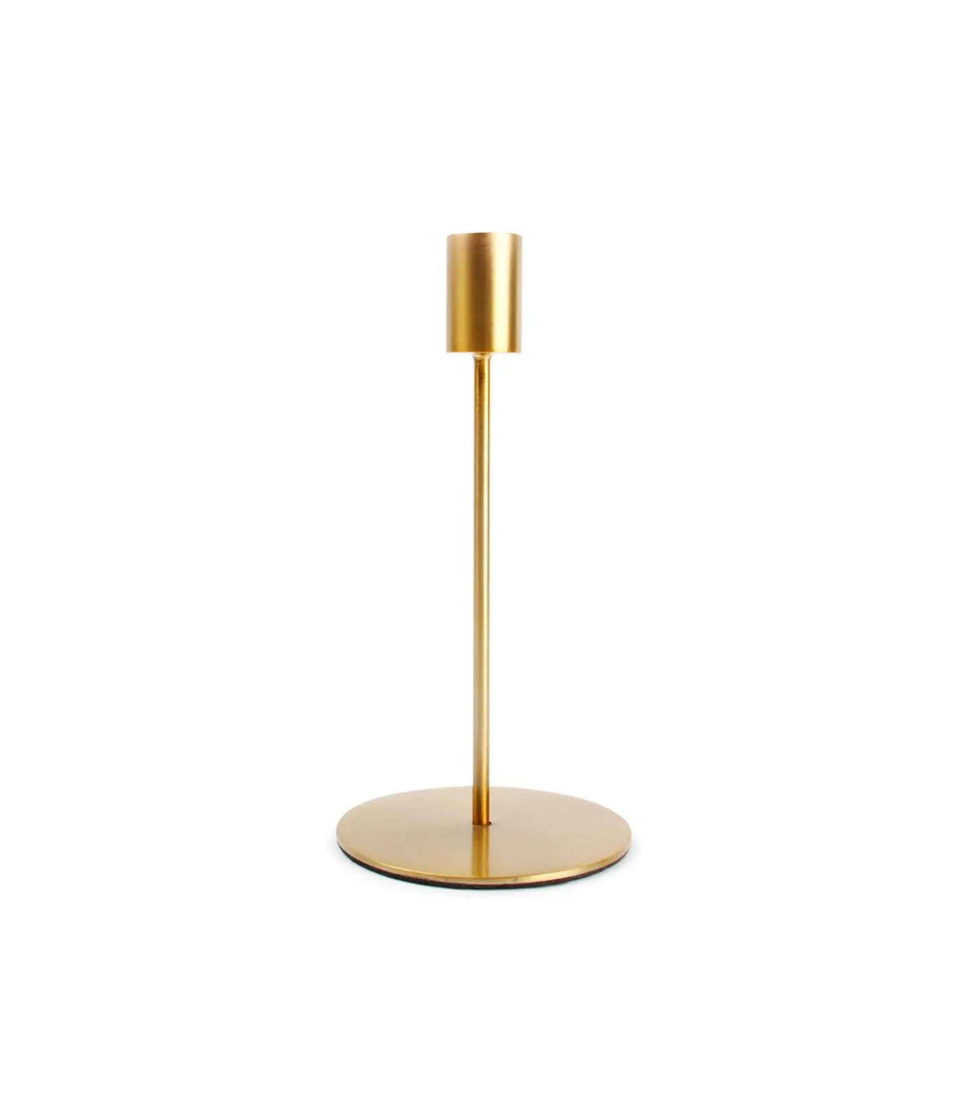 Discount Kandelaar 10xH20cm metaal goud Pillar Kaarsen & Kaarshouders