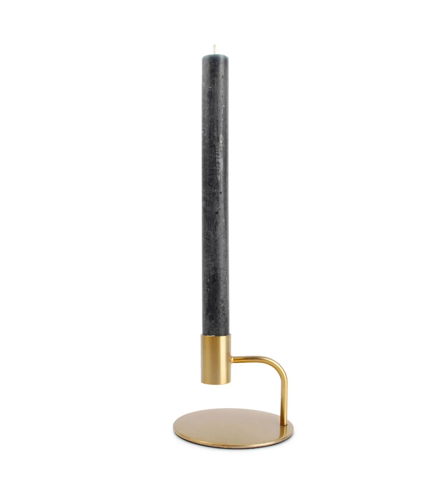 New Kandelaar 10xH8cm metaal goud Pillar Kaarsen & Kaarshouders