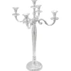 New Kandelaar Zilver 39 x 39 x 60 cm Aluminium Kaarsen & Kaarshouders
