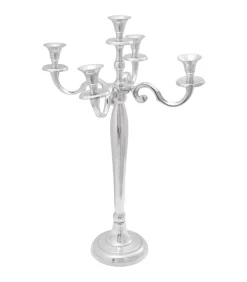 New Kandelaar Zilver 39 x 39 x 60 cm Aluminium Kaarsen & Kaarshouders