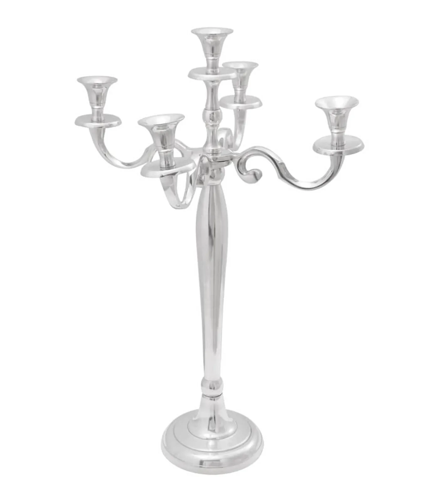 New Kandelaar Zilver 39 x 39 x 60 cm Aluminium Kaarsen & Kaarshouders