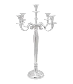 New Kandelaar Zilver 39 x 39 x 60 cm Aluminium Kaarsen & Kaarshouders