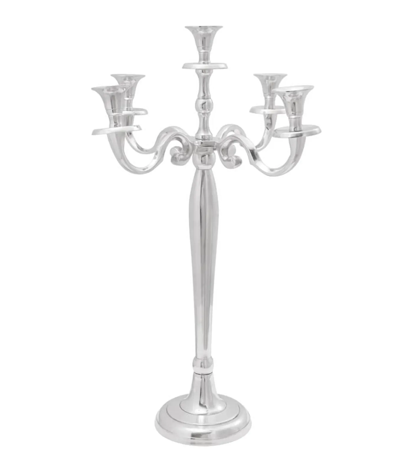 New Kandelaar Zilver 39 x 39 x 60 cm Aluminium Kaarsen & Kaarshouders