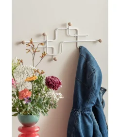 Best Kapstok Metro - Mat Wit- 60.5x4x26.5cm Organiseren