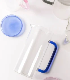 Online Karaf 120cl met deksel blauw Cruse Glazen & Karaffen