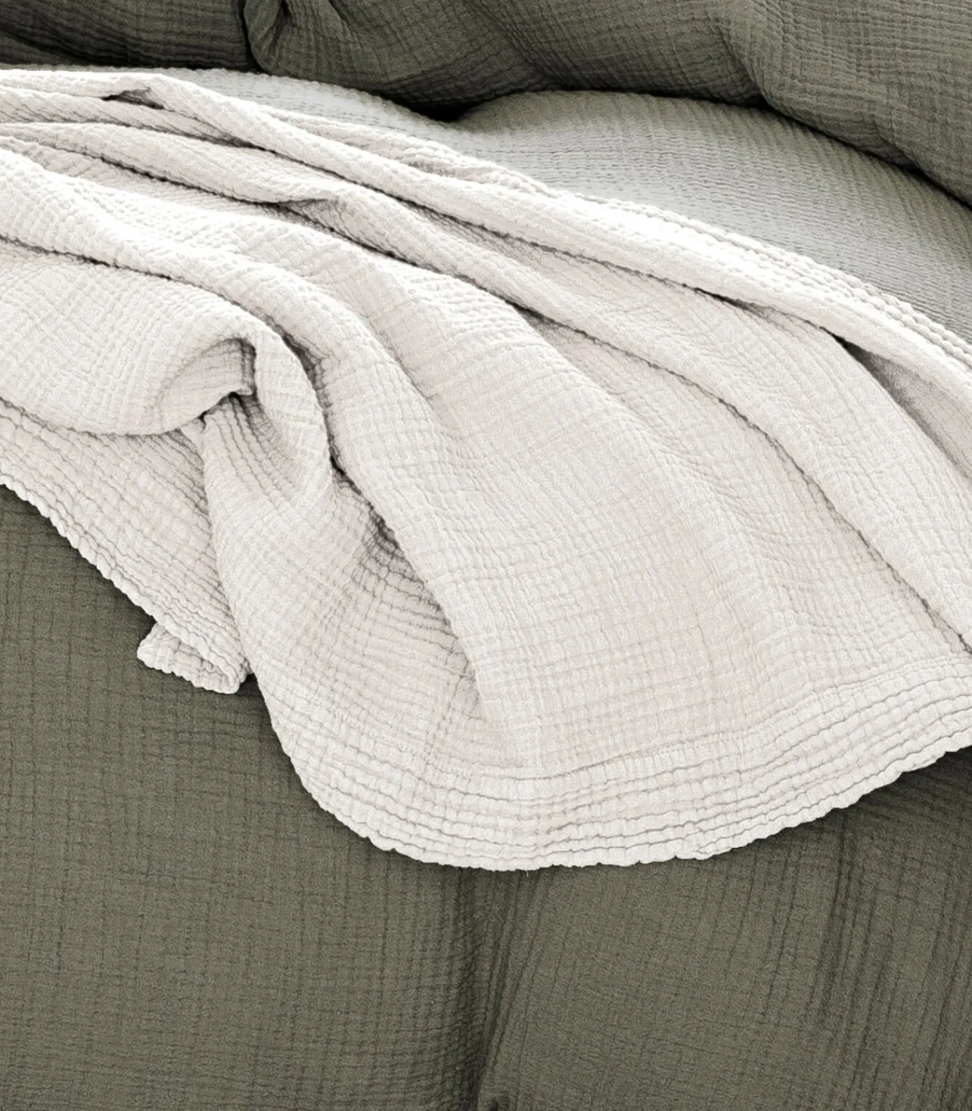 Online Katoenen sprei van gaas, NATUURLIJK RELIËF Bedspreien