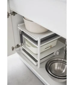 Discount Keukenkast Organizer - 3 niveaus - Tower - Wit Organiseren