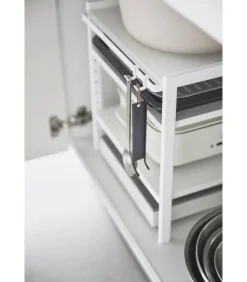 Discount Keukenkast Organizer - 3 niveaus - Tower - Wit Organiseren