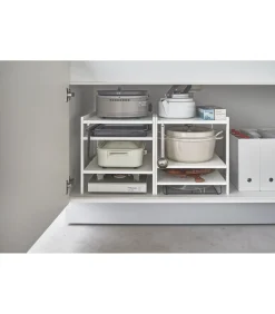 Discount Keukenkast Organizer - 3 niveaus - Tower - Wit Organiseren