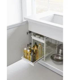 Best Keukenkast Organizer - 2 niveaus - Tower - Wit Organiseren