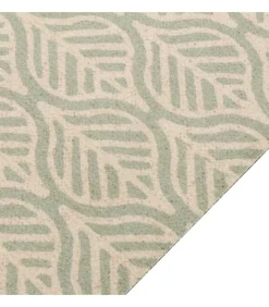 Clearance Keukenmat wasbaar bladprint 60x180 cm fluweel Tapijten