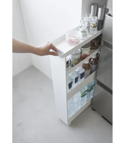 Best Keukentrolley 4 niveaus - Tower - Wit Keukenaccessoires