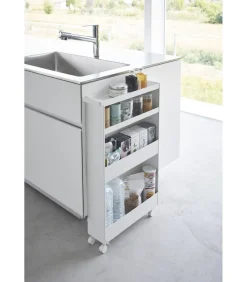 Best Keukentrolley 4 niveaus - Tower - Wit Keukenaccessoires