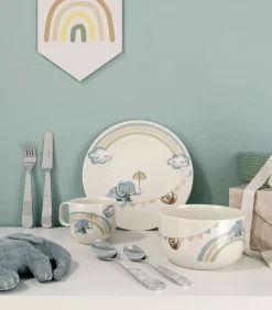 Clearance Kinderbestek 4-dlg Walk like an Elephant Bestek