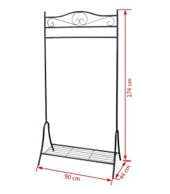 Discount Kledingrek staal zwart Organiseren