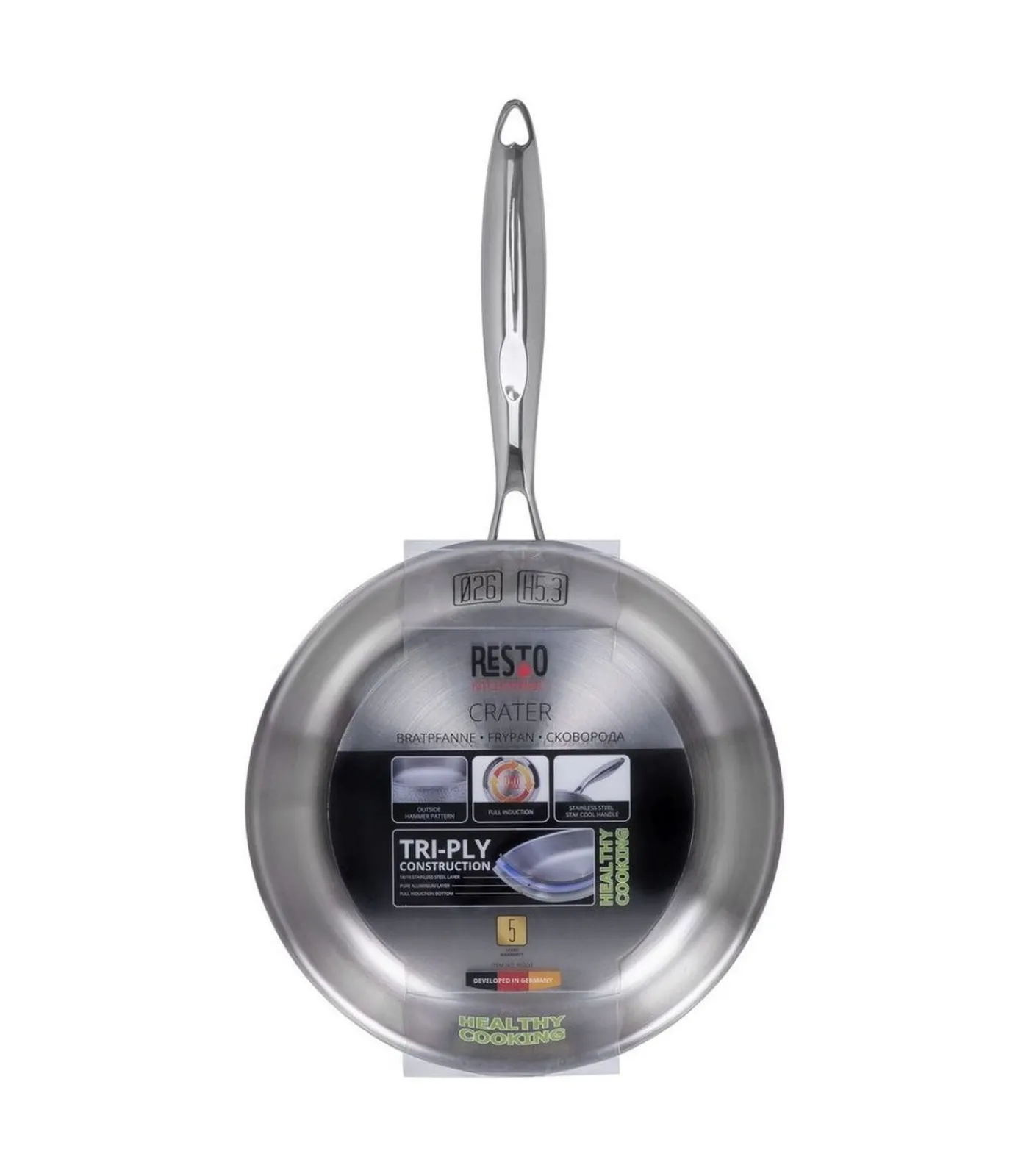 Sale Koekenpan Crater - ø 26 cm - zonder anti-aanbaklaag Potten & Pannen