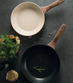 New Koekenpan Rock 'n' Rose - Creme - ø 28 cm - standaard anti-aanbaklaag Potten & Pannen