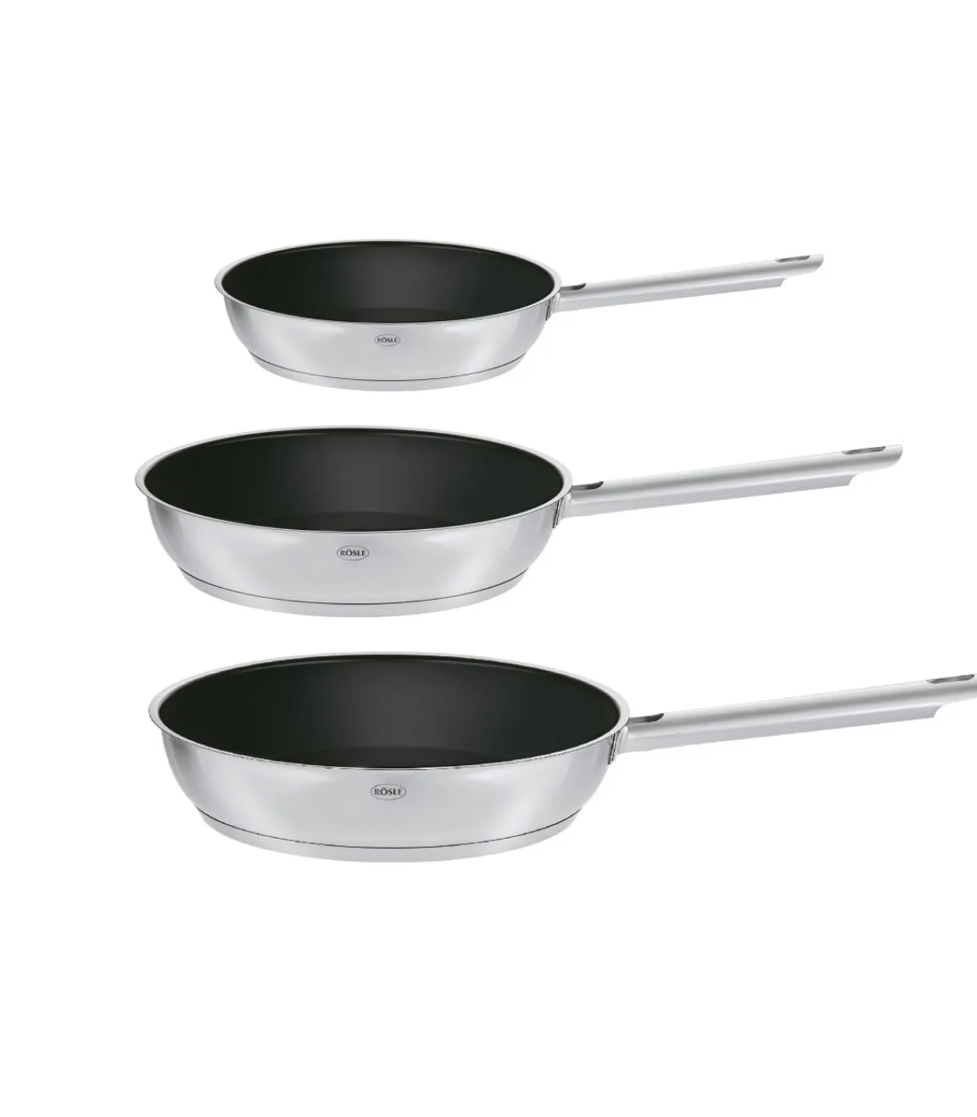 Discount Koekenpannenset Elegance - ø 20, 24 en 28 cm - Standaard anti-aanbaklaag Potten & Pannen