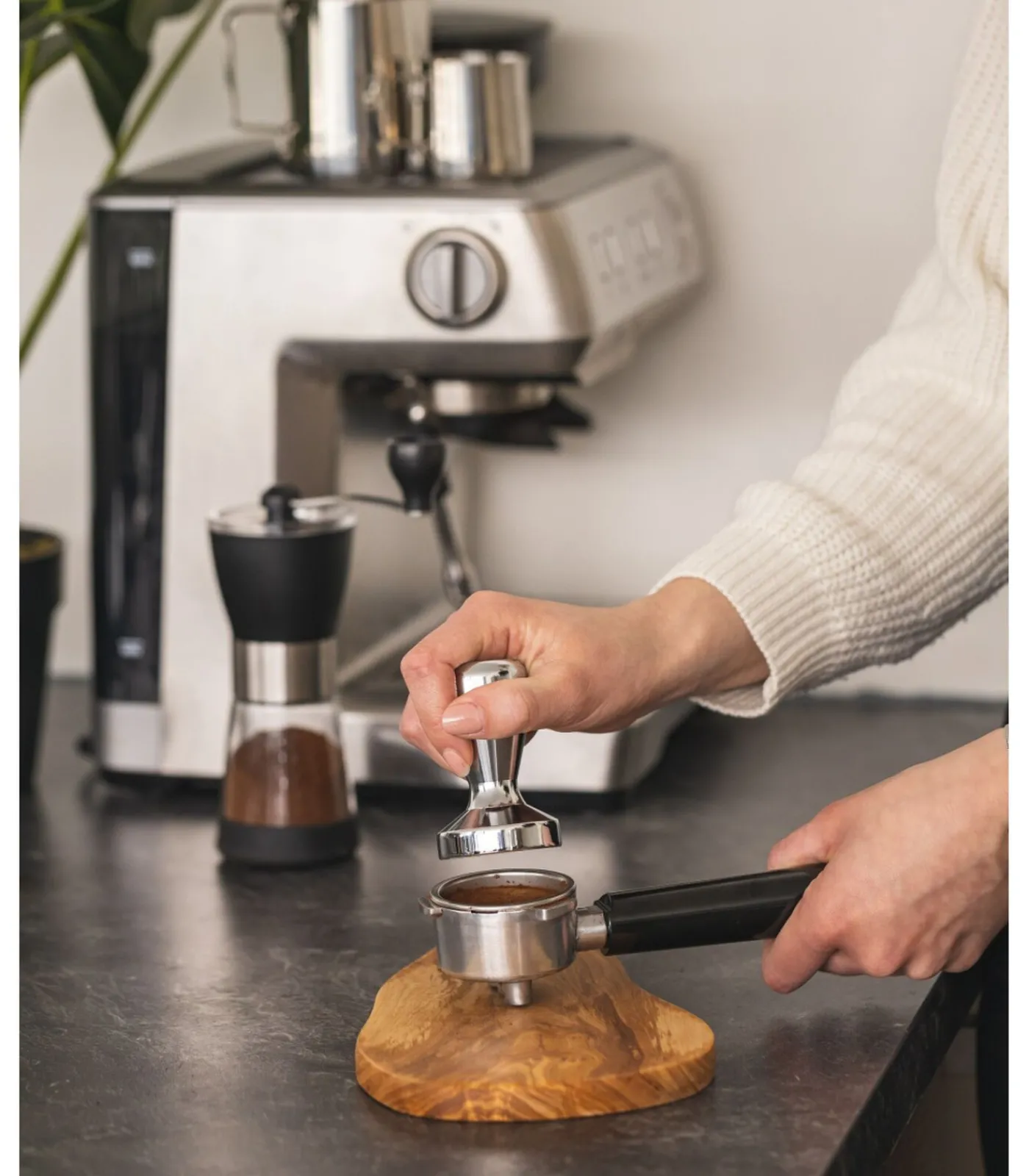 Hot Koffie Barista Tamper - Rozenhout - ø 50.8 mm Koffie & Thee Maken