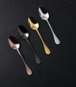 Outlet Koffielepel Taormina Koper 6 Stuks Bestek