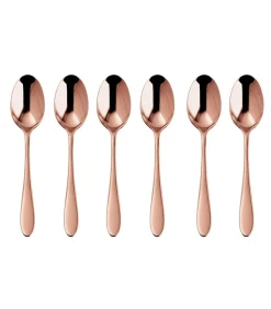 Outlet Koffielepels Velvet Koper 6 stuks Bestek