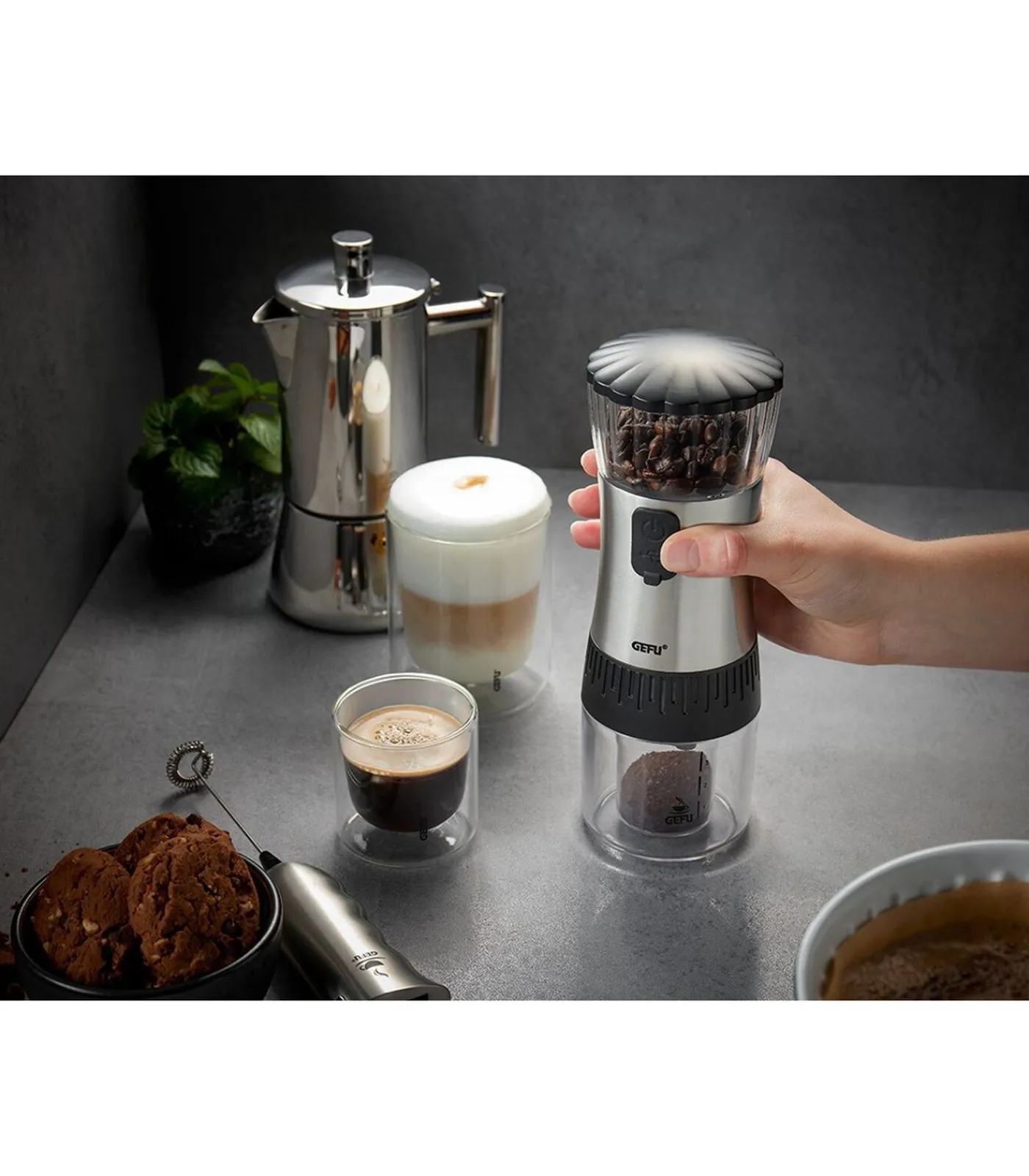 Clearance Koffiemolen POLVE, elektrisch USB Koffie & Thee Maken