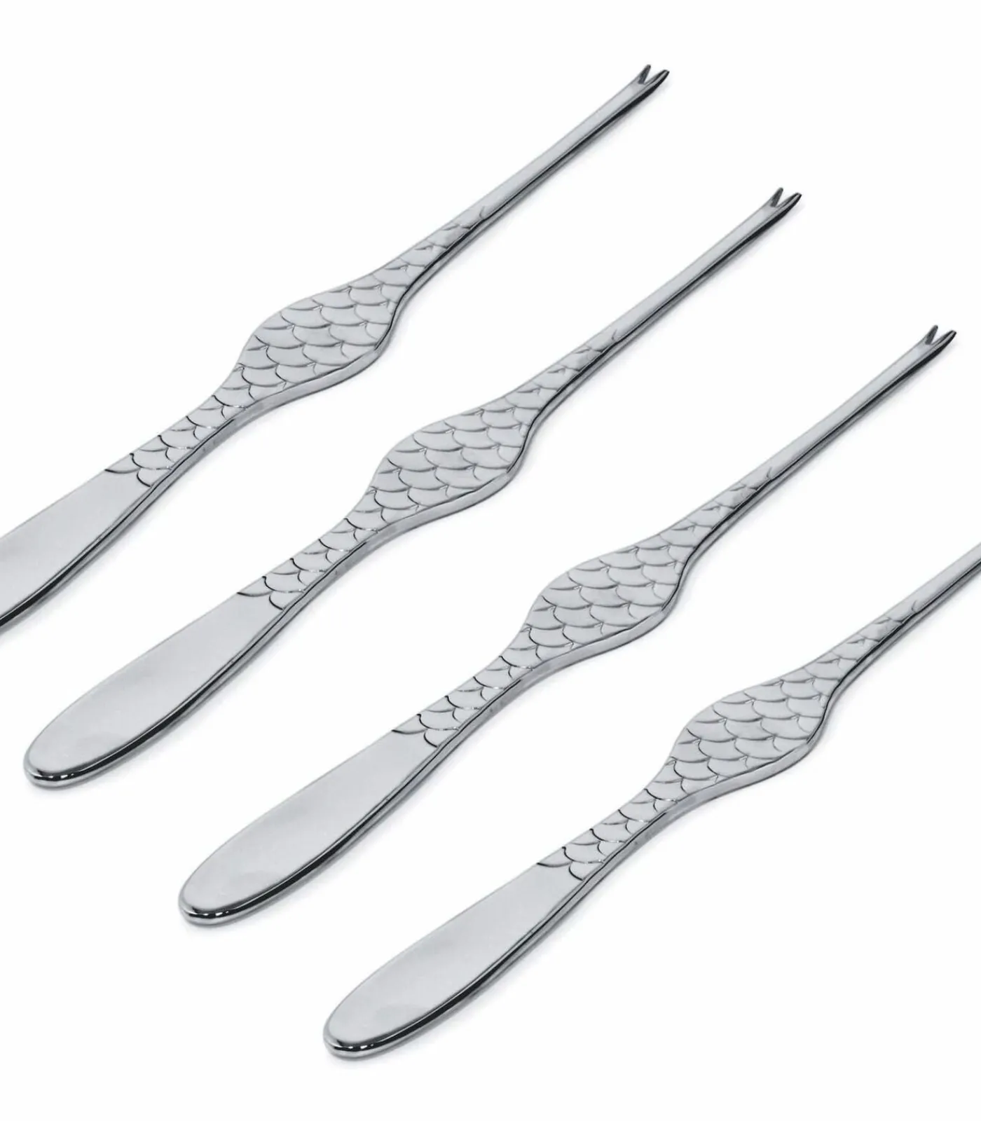 Kreeftenvork Colombina Fish - FM23/34S4 - 4 Stuks - door Doriana & Massimiliano Fuksas Bestek