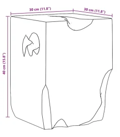 Outlet Kruk massief teakhout Stoelen