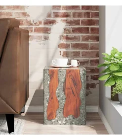 Kruk massief teakhout en hars Stoelen