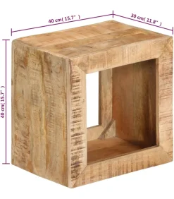 Online Kruk 40x30x40 cm massief mangohout Tafels