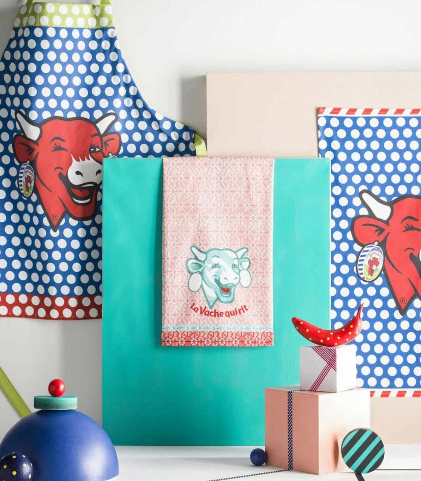 Discount LA VACHE QUI RIT - Tafellinnen Badstof keukenhanddoek Keuken- & Tafellinnen