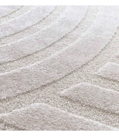 Online Laagpolig vloerkleed met eigentijds patroon 120 x 170 cm Tapijten