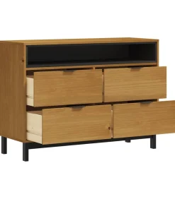 Outlet Ladekast FLAM 110x40x80 cm massief grenenhout Meubels