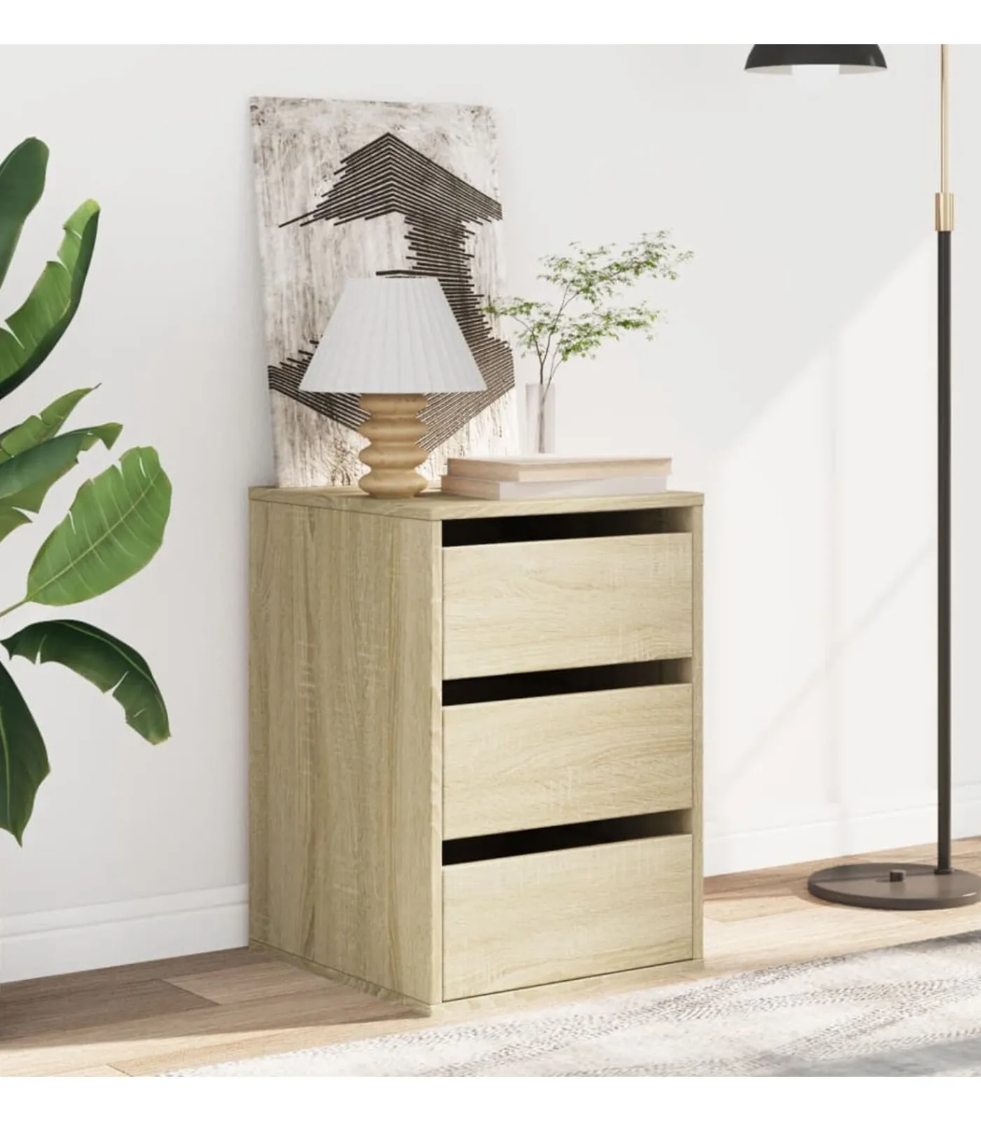 Discount Ladekast 40x41x58 cm bewerkt hout sonoma eikenkleurig Meubels