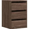 Outlet Ladekast 40x41x58 cm bewerkt hout bruin eikenkleurig Meubels