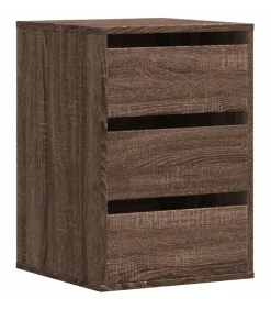 Outlet Ladekast 40x41x58 cm bewerkt hout bruin eikenkleurig Meubels