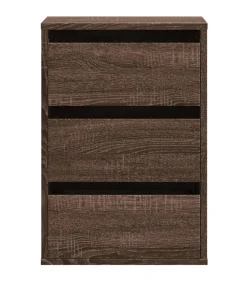 Outlet Ladekast 40x41x58 cm bewerkt hout bruin eikenkleurig Meubels