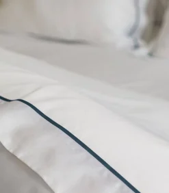 Online Laken | Breteuil · Blanc/Bleu Lakens